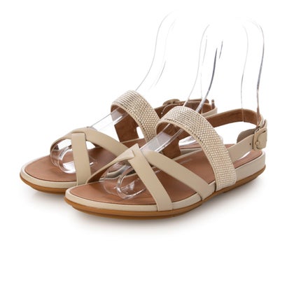 フィットフロップ fitflop fitflop（フィットフロップ）GRACIE CRYSTAL LEATHER STRAPPY BACK-STRAP SANDALS （ベージュ）