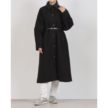 メゾンブリーズ MAISON BREEZE ループツイード ステンカラーコート DTK （ブラック）