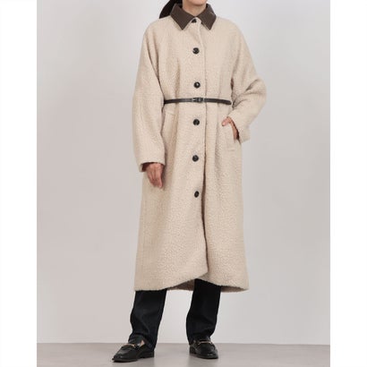 メゾンブリーズ MAISON BREEZE ループツイード ステンカラーコート DTK （アイボリー）