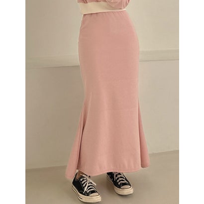 ビビッドレディ VIVIDLADY 暖かい裏起毛マーメイドロングスカート （ピンク）