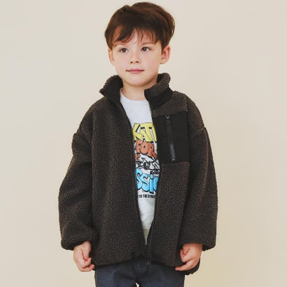 ザ ショップ ティーケー (キッズ) THE SHOP TK(Kids) 【110ー160】ボアリバーシブブルゾン (ブラック(019))