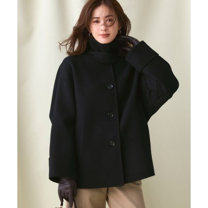 23区（大きいサイズ） MANTECOPure リバー ステンカラーコート （ブラック系）