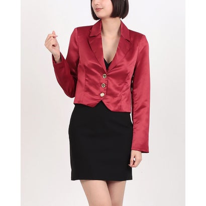 デニーローズ DENNY ROSE バックオープンチェーンポイントサテンジャケット （WINE）