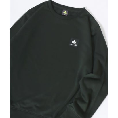 ロゴス LOGOS LOGOS/ロゴス 裏毛 ワンポイントボックスロゴ クルーネックスウェット レディース メンズ トレーナー （オリーブ）