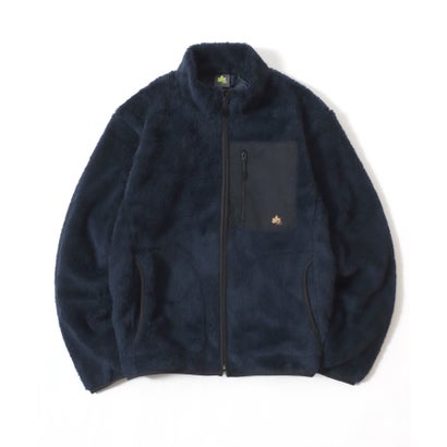 ロゴス LOGOS LOGOS/ロゴス シャギーボア ポケット異素材切替スタンドジャケット （ネイビー）