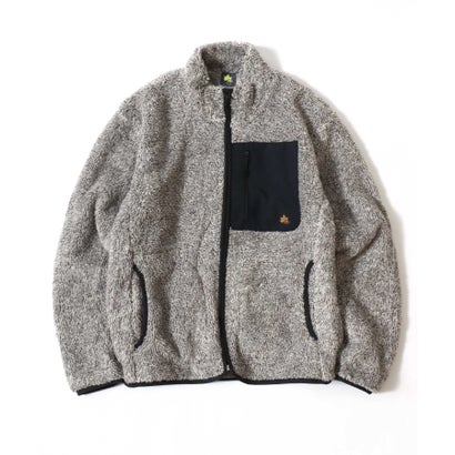 ロゴス LOGOS LOGOS/ロゴス シャギーボア ポケット異素材切替スタンドジャケット （ベージュ系その他）