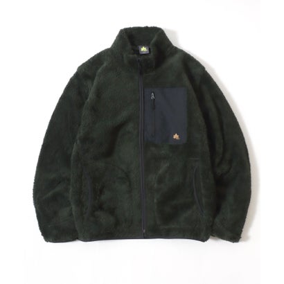 ロゴス LOGOS LOGOS/ロゴス シャギーボア ポケット異素材切替スタンドジャケット （カーキ）