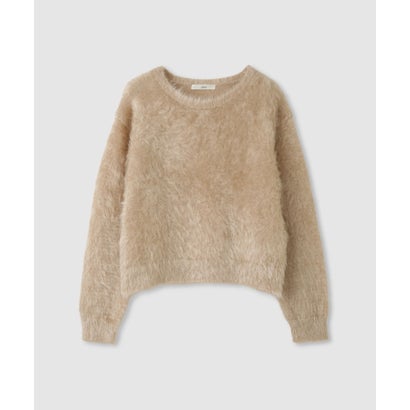 マックハウス Mac-House フェザーヤーンニットプルオーバー （ベージュ）