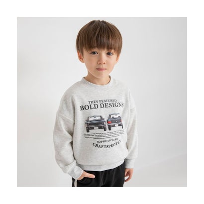 ブランシェス branshes 【あったか】ビンテージカー裏起毛トレーナー （生成）