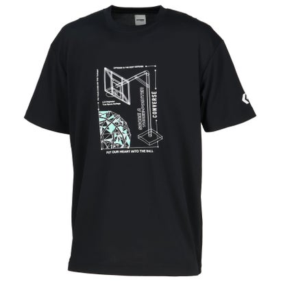 コンバース CONVERSE コンバース CONVERSE バスケット プリント T シャツ CB252361 （1100 ホワイト）