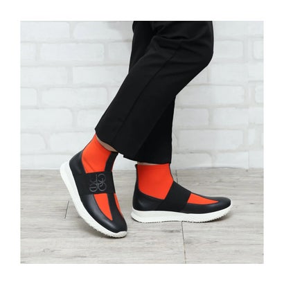 アルシュ arche 【訳あり新品】ANDKOW ハイカットスリッポンスニーカー (ROCKY/STRETCH) (NOIR/PARADIS/KANA) （NOIR/PARADIS/KANA）