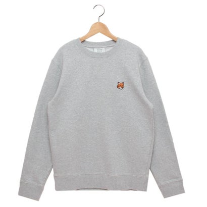 メゾンキツネ MAISON KITSUNE スウェット フォックスヘッド グレー メンズ MAISON KITSUNE PM00303 KM0340 H120 （LIGHT GREY MELANGE）