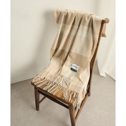 セットアップセブン SETUP7 カシミア100％マフラー 60*185+10*2 （ベージュ）