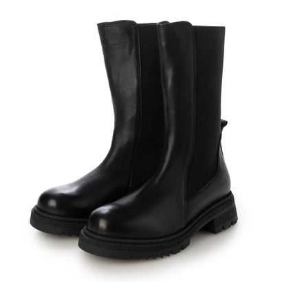 ブエノ BUENO 本革サイドゴアミドルブーツ F2401 （ブラック）