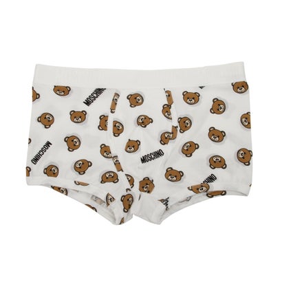 モスキーノ アンダーウェア Moschino Underwear UNDERBEAR ALLOVER TRUNK【返品不可商品】 （WHITE）