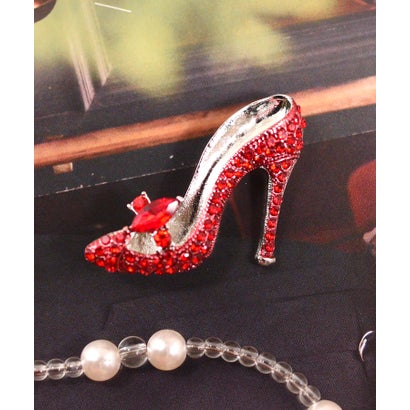 スタイロ styiro ビジューハイヒールブローチ (レッド)