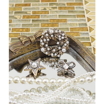 スタイロ styiro アンティークビジューウィンターブローチセット (ゴールド2)