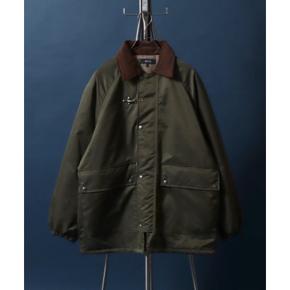 アンパス ANPAS Corduroy Collar Fireman Buckle Hunting Jacket/ANPAS 別注 襟コーデュロイ ファイヤーマンバックル ハンティングジャケット ブルゾン （オリーブ）