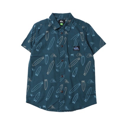 クイックシルバー QUIKSILVER WHERE IS MY BOARD SS YOUTH 半袖シャツ （ミッドナイトネイビー）