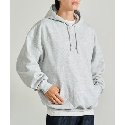 ギルダン GILDAN 【GILDAN】 8.0オンス ビッグシルエット バックフリース スウェットパーカー 長袖フーディー 裏起毛 USA GL18500 MURS （ライトグレー）