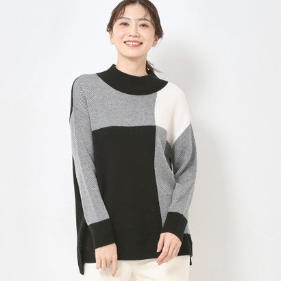 コルディア CORDIER 【M〜4Lサイズ】セレナ プルオーバーニット （ブラック(419)）