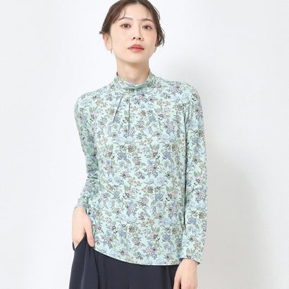 コルディア CORDIER 【M〜4Lサイズ】プレミアジャージ プリントハイネックプルオーバー (ライトグリーン(120))