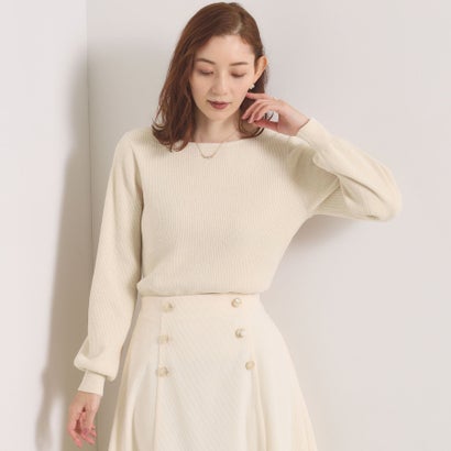 LOCOMALL（ロコンド公式ストア）のイッツデモ ITS'DEMO 【毛玉防止／洗濯機OK】ボートネックモールニット （ベージュ(052)）｜アングル2