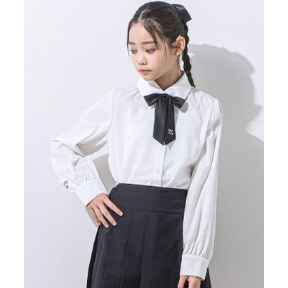 ジディー ZIDDY リボン付きブラウス(130~160cm) （ホワイト）