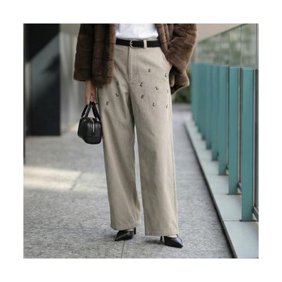 エイミー ロウ Eimee Law Eimee Law チノパンツ 84513L コットン ロゴ刺繍 （LBE/ライトベージュ）