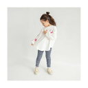 ブランシェス branshes 【WEB限定/DRC】裾メロウリブレギンス (94:ネイビー_ボーダー)