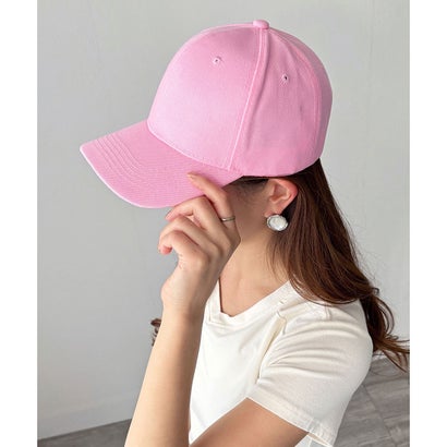 デューリリー Dewlily シンプル無地キャップ レディース ヨガ 帽子 つば付き 小顔 デイリー カジュアル スポーツ 春夏秋冬 ベーシック サイズ調整 紫外線 肌管理 （ピンク）