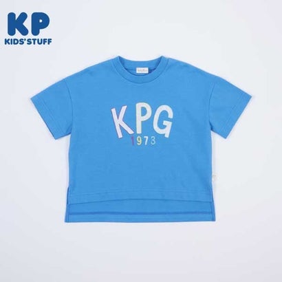 樂天商城 - ケーピー KP ロゴアップリケの半袖Tシャツ(130) （ブルー）