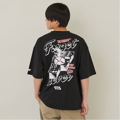 グラソス GLAZOS 【大人向けサイズあり】【FORGETNEVER】バックターンテーブル半袖ポケットTシャツ_GLSW （黒）