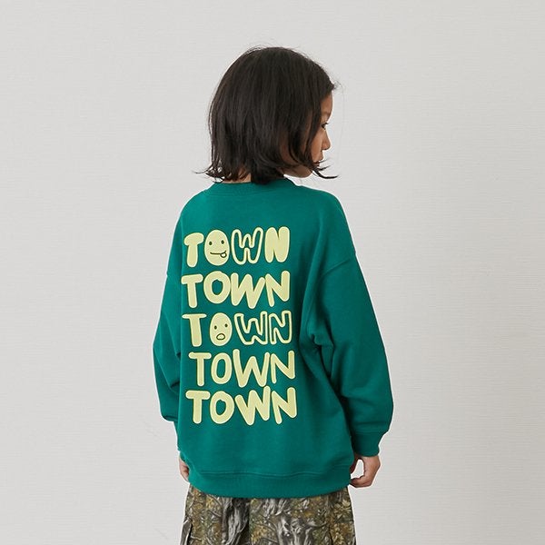 グラソス GLAZOS 【SKIT0LY】【プチプラ】【乾きやすい】アソートバックプリントトレーナー （グリーン）