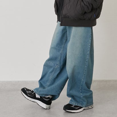 グラソス GLAZOS バレルレッグデニムパンツ （ライト ブルー）