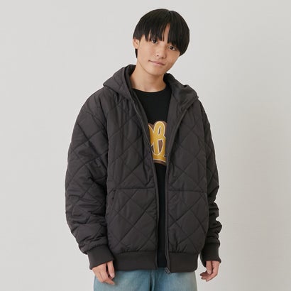 グラソス GLAZOS キルティングフードアウター （チャコール）