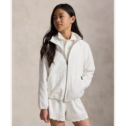 ポロ ラルフ ローレン POLO RALPH LAUREN (ガールズ 7才〜16才)アイレット コットン フーデッド ジャケット （100ホワイト）