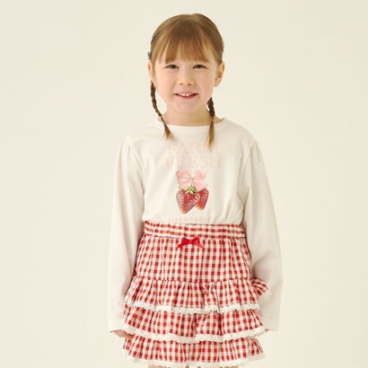 リセマイン Lycee mine 【速乾・UV・型崩れしない】アソートフルーツプリントパフAラインTシャツ【Lycee mineバレエシリーズ】 （オフホワイト）