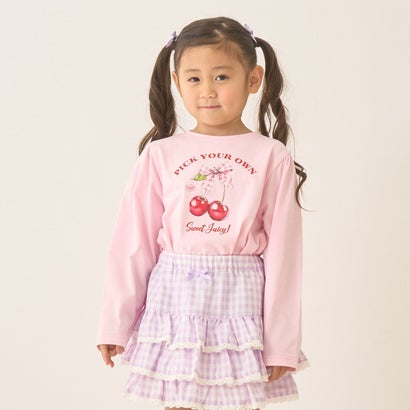 リセマイン Lycee mine 【速乾・UV・型崩れしない】アソートフルーツプリントパフAラインTシャツ【Lycee mineバレエシリーズ】 （ライトピンク）