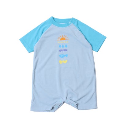 元気な配色が目を引くベビー用ロンパースです。やわらかな肌触りでデリケートな赤ちゃんの肌にもやさしく寄り添います。股下はスナップボタン仕様で、おむつ替えもスムーズに行えます。毎日のコーディネートが楽しくなるキュートな一枚です。※こちらはジェイドグループの審査をクリアしたショップが安全なルートで買い付けた並行輸入品となります。メーカーの国内保証は受けられませんので予め御了承下さい。※デッドストック品などの場合、メーカー正規価格と異なる場合もございます。※輸入や検品ルートの都合上、商品によっては箱に痛みがある場合や検品中の若干のシワや傷、商品によってはセキュリティラベルを切り取っている場合などがございますが、正規品の確認済商品のため安心してお買い求め下さい。80cm : 【着丈】46cm / 【胸囲】59cm別カラーはこちら！ グリーン(ライトグリーン)　パープル(ラベンダー)　ホワイト(アイボリー)