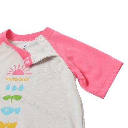 モンベル mont-bell モンベル WIC.ショートスリーブ ロンパース Baby's 夏休み 70-80 キッズベビー用 （アイボリー）【交換・返品不可】 - 3