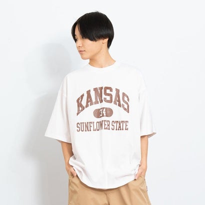 樂天商城 - グラソス GLAZOS 【プチプラ】カレッジロゴTシャツ （白）