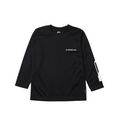 ■DESIGN・長袖ラッシュガード、ユーティリティ機能Tシャツのユースサイズ。・左袖に山波ロゴをアレンジしたグラフィックをプリントで表現。・袖のずり上がりを防げるサムホール付き。・シルエットは程良くゆとりのあるルーズフィット。■STYLING・高い機能性を備えながら、軽量で優しい肌触りのため、デイリーユースにおすすめ。■FABRIC・ドライタッチで軽い着心地と快適性を持ったMADE BETTER SUN PROTECT生地。・透けにくい。・高い速乾性。・紫外線から肌を守る最高値UPF50+・BLK2のみタイダイ柄で袖のロゴがレインボーカラー。【サイズ】130：身丈52cm｜身幅37cm｜肩幅32cm｜袖丈40cm140：身丈57cm｜身幅40cm｜肩幅34cm｜袖丈44.5cm150：身丈61cm｜身幅42cm｜肩幅37cm｜袖丈49cm160：身丈65cm｜身幅47cm｜肩幅41cm｜袖丈54cm【素材】ポリエステル100%140cm : 【着丈】57cm / 【肩幅】34cm / 【胸囲】80cm / 【袖丈】44.5cm150cm : 【着丈】61cm / 【肩幅】37cm / 【胸囲】84cm / 【袖丈】49cm160cm : 【着丈】65cm / 【肩幅】41cm / 【胸囲】94cm / 【袖丈】54cm130cm : 【着丈】52cm / 【肩幅】32cm / 【胸囲】74cm / 【袖丈】40cm別カラーはこちら！ ブラック　ホワイト