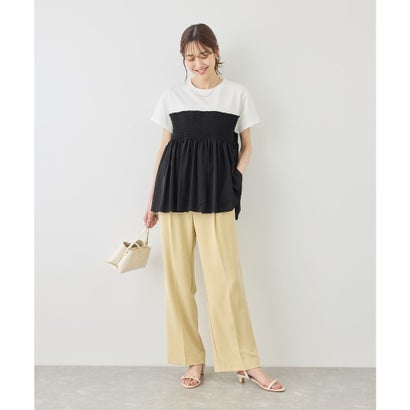 ロペピクニック ROPE' PICNIC シャーリングドッキングハーフスリーブカットソー （ベージュ（27）） locondo-13513113 LOCOMALL(ロコンド公式ストア) サンプル画像2