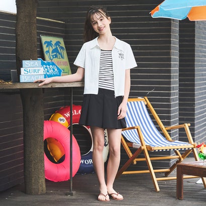 ポンポネットジュニア pom ponette junior 【SWIM】【UVカット】ジップアップコーデ3点セット【返品不可商品】 （マルチ）