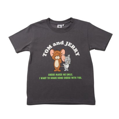 アルペンセレクト Alpen select ジュニア 半袖シャツ Tom and Jerry フロントグラフィックTシャツ (ジェリー・タフィー) ALK-26135 （グレー）