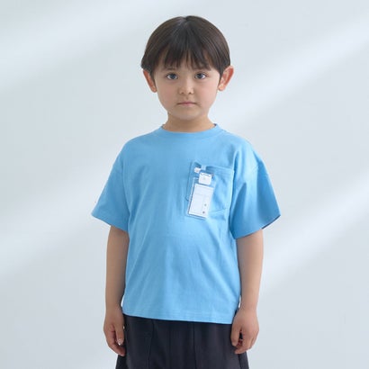 ビールーム b.ROOM 【防汚・速乾・UV】【カイテキ天竺】ゆったりサイズベーシックTシャツ （ブルー グレー）