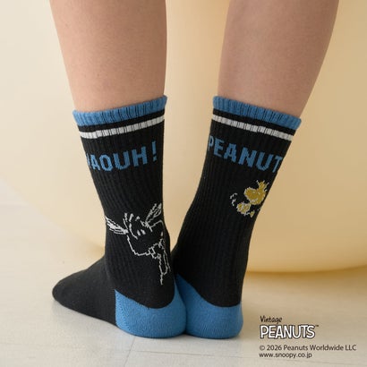 ポンポネットジュニア pom ponette junior 【PEANUTS】アソート靴下 （黒）