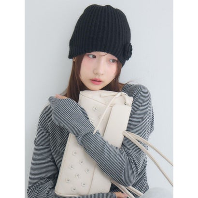 エムズエキサイト ems excite 花付きニット帽 （BLK1） locondo-13544881 LOCOMALL(ロコンド公式ストア) サンプル画像3