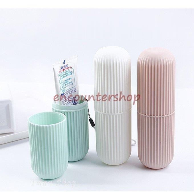 うがいコップ 旅行歯ブラシケース コップ 歯磨き 化粧筆収納ボックス 旅行コップ 携帯用歯ブラシケース..